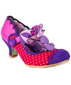 New In Irregular Choice Poodle Perfect 50's Pumps Purple