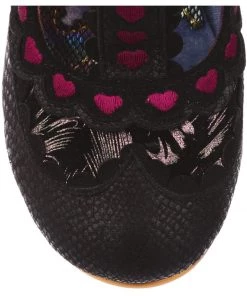 Irregular Choice Serendipity Hearts 50's Pumps Black New In