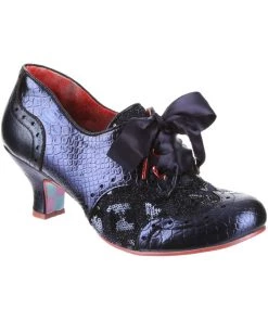 New In Irregular Choice Cobbles 40's Pumps Royal Blue