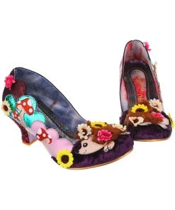 New In Irregular Choice Hedgerow Happiness 50's Pumps Pink