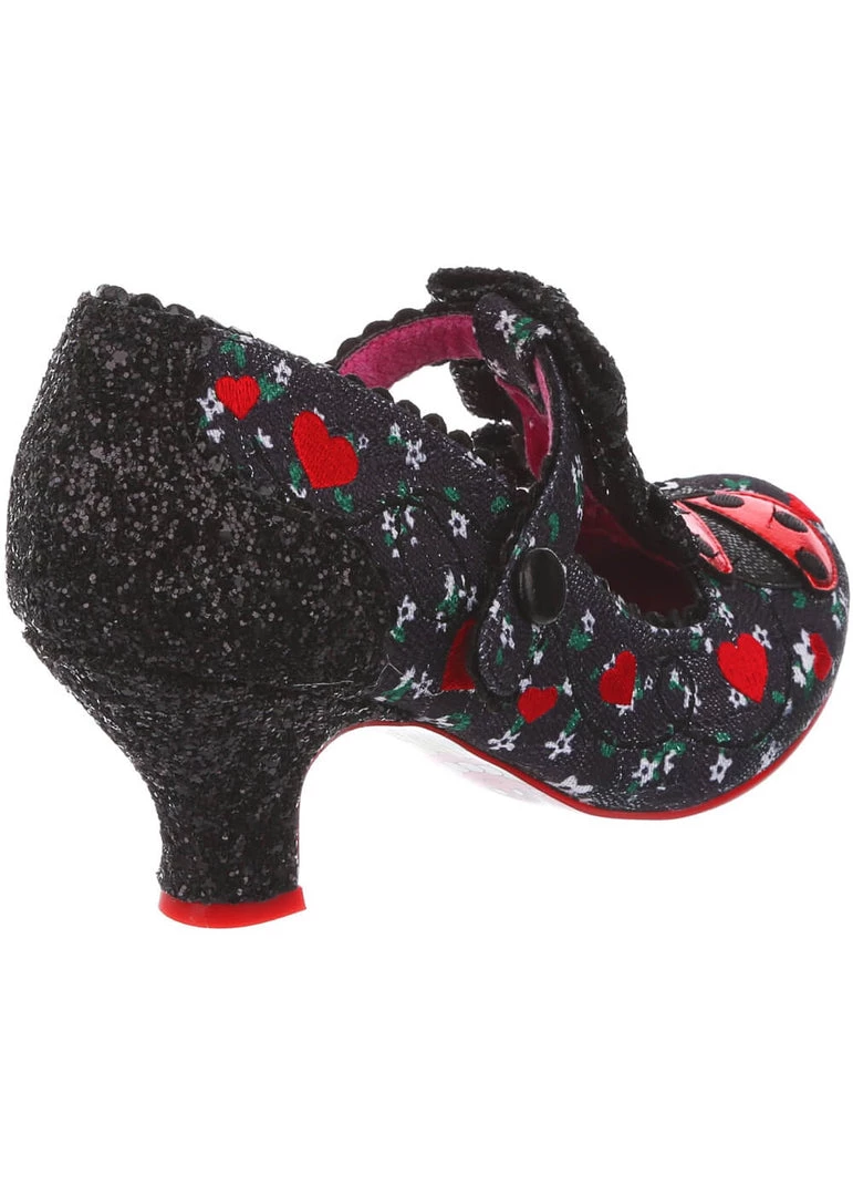 Irregular Choice Ladybuggin 50's Pumps Black