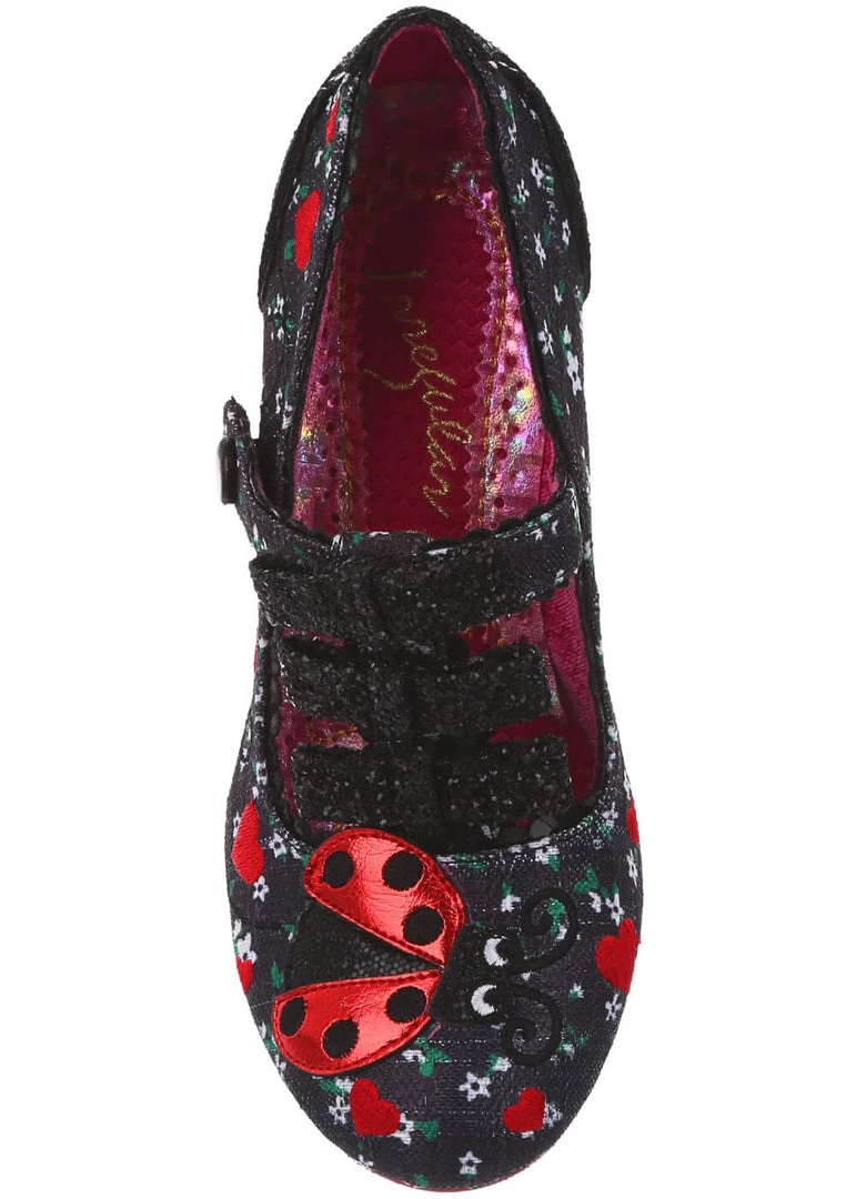 Irregular Choice Ladybuggin 50's Pumps Black