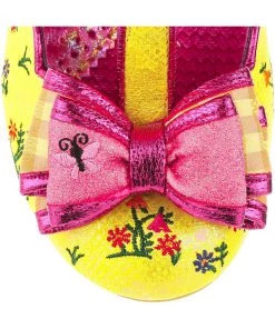 Irregular Choice Catching Butterflies Cat Pumps Yellow