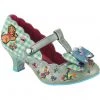 Irregular Choice Catching Butterflies Cat Pumps Green New In
