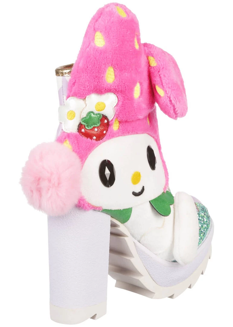 New In Irregular Choice X Hello Kitty Everyone Loves You Boots Purple