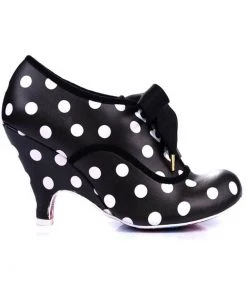 Irregular Choice Bright Eyes Polkadot 50's Pumps Black White New In