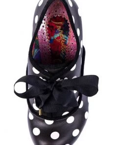 Irregular Choice Bright Eyes Polkadot 50's Pumps Black White New In