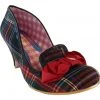 New In Irregular Choice Kanjanka Checks Pumps Black