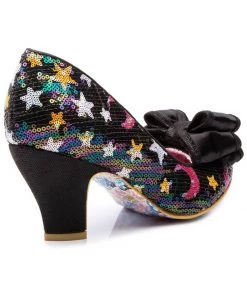 New In Irregular Choice Ban Joe Moon Stars Pumps Black