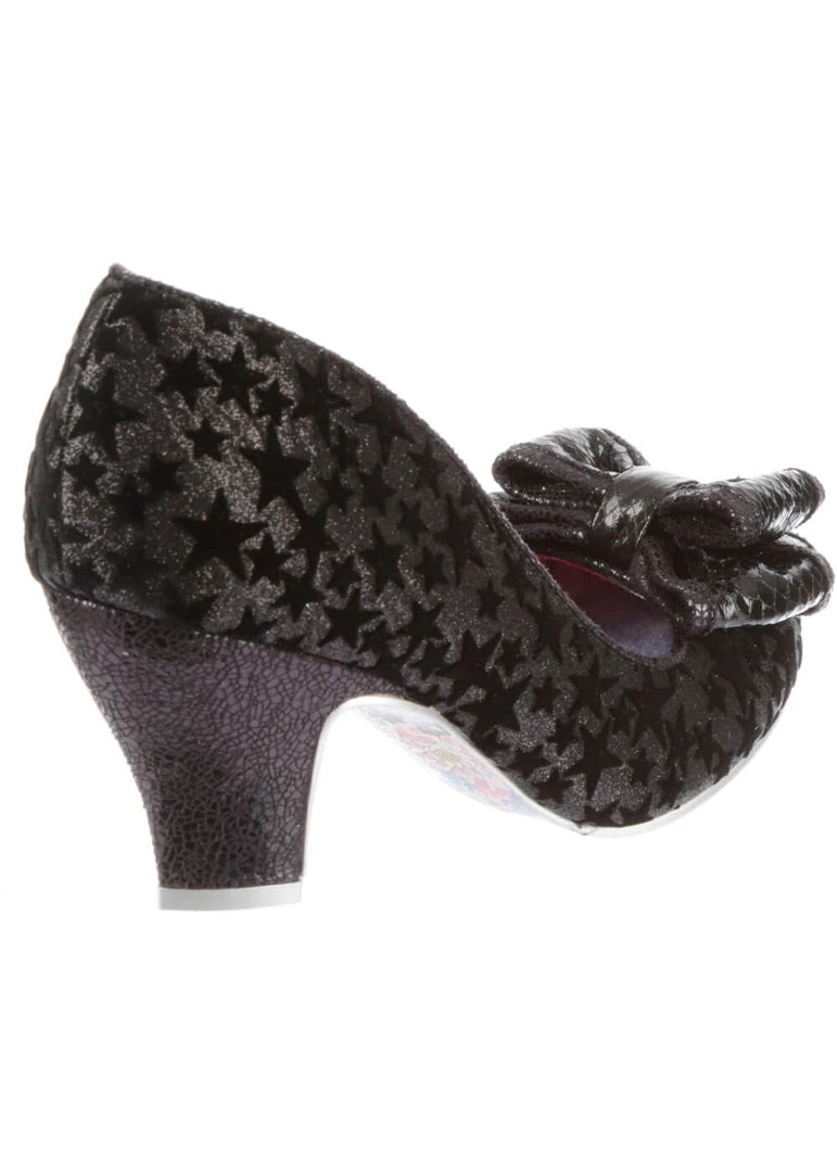 Irregular Choice Ban Joe Stars 70's Pumps Black