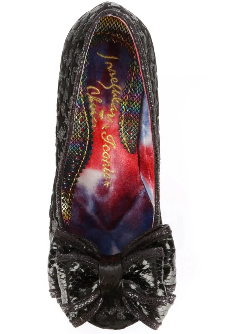 Irregular Choice Ban Joe Stars 70's Pumps Black
