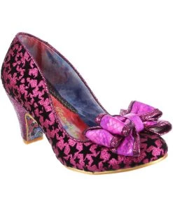 Irregular Choice Ban Joe Stars 70's Pumps Dark Pink