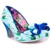 New In Irregular Choice Lady Ban Joe Frog 50's Pumps Blue