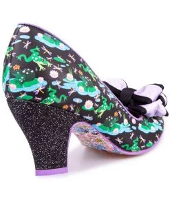 Irregular Choice Lady Ban Joe Frog 50's Pumps Black New In