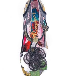 New In Irregular Choice Sleepy Jean 50's Pumps Black