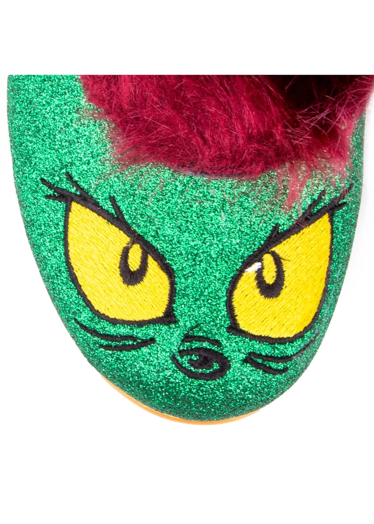 New In Irregular Choice The Grinch Merry Grinchmas Pumps Green Burgundy