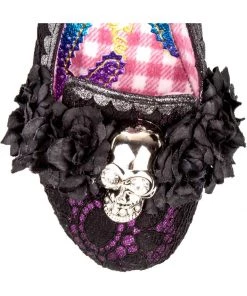 New In Irregular Choice Halloween Dark Daydream Lace Pumps Black