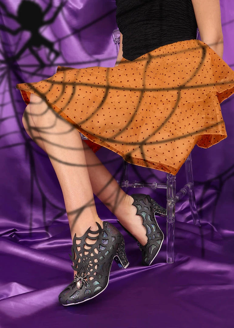 Irregular Choice Halloween On The Web Pumps Black
