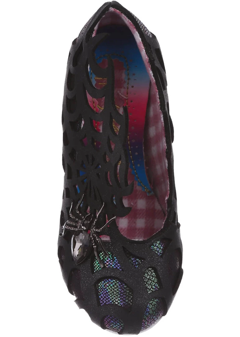 Irregular Choice Halloween On The Web Pumps Black