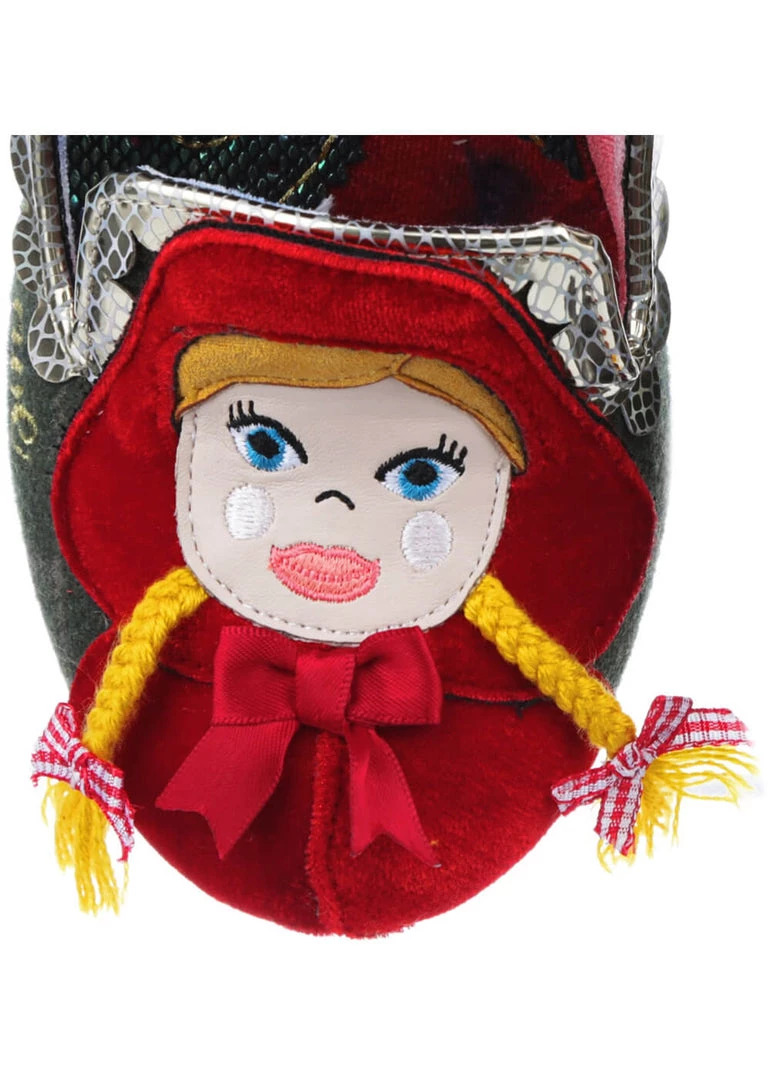 New In Irregular Choice Visiting Grandma 50's Pumps Green