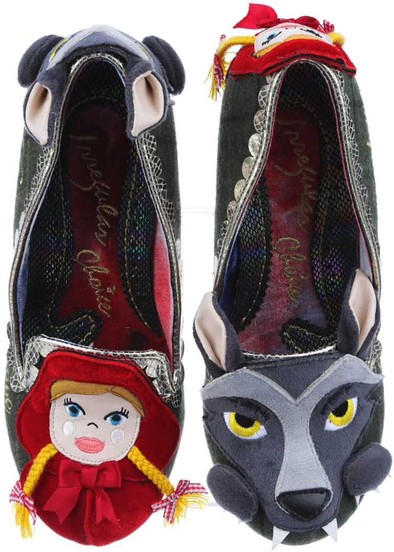 New In Irregular Choice Visiting Grandma 50's Pumps Green