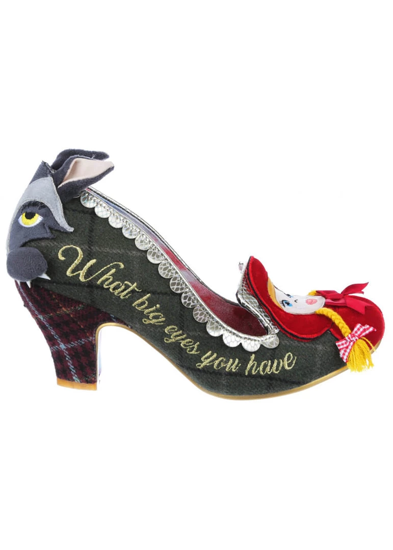 New In Irregular Choice Visiting Grandma 50's Pumps Green