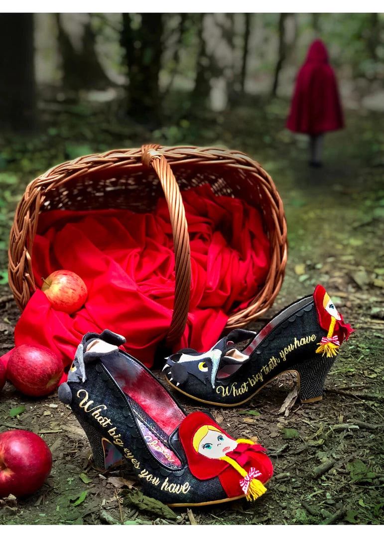 Irregular Choice Visiting Grandma 50's Pumps Black New In