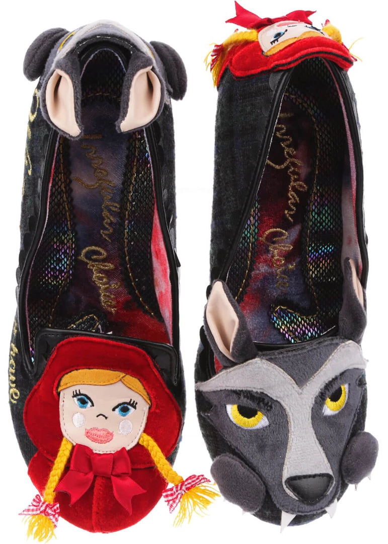 Irregular Choice Visiting Grandma 50's Pumps Black New In