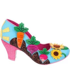 New In Irregular Choice Absolutely Radishing Pumps Vegetables Mint