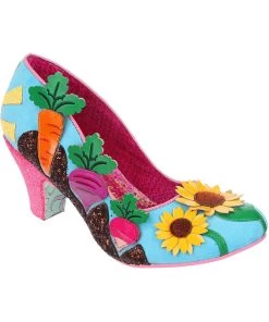 New In Irregular Choice Absolutely Radishing Pumps Vegetables Mint