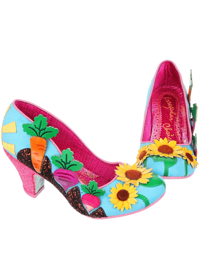 New In Irregular Choice Absolutely Radishing Pumps Vegetables Mint