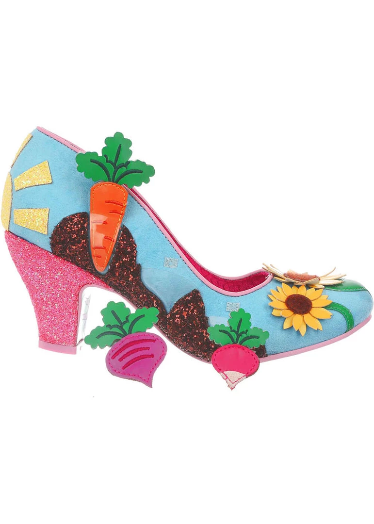New In Irregular Choice Absolutely Radishing Pumps Vegetables Mint