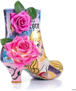 Irregular Choice Sleeping Beauty Princess Of Beauty Boots Green Pink New In