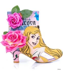 Irregular Choice Sleeping Beauty Princess Of Beauty Boots Green Pink New In