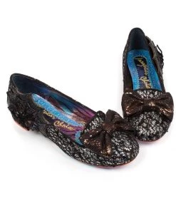 New In Irregular Choice Special Halloween Edition Incy Wincy Shoes Black
