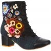Irregular Choice Hedge Hugs 60's Boots Black