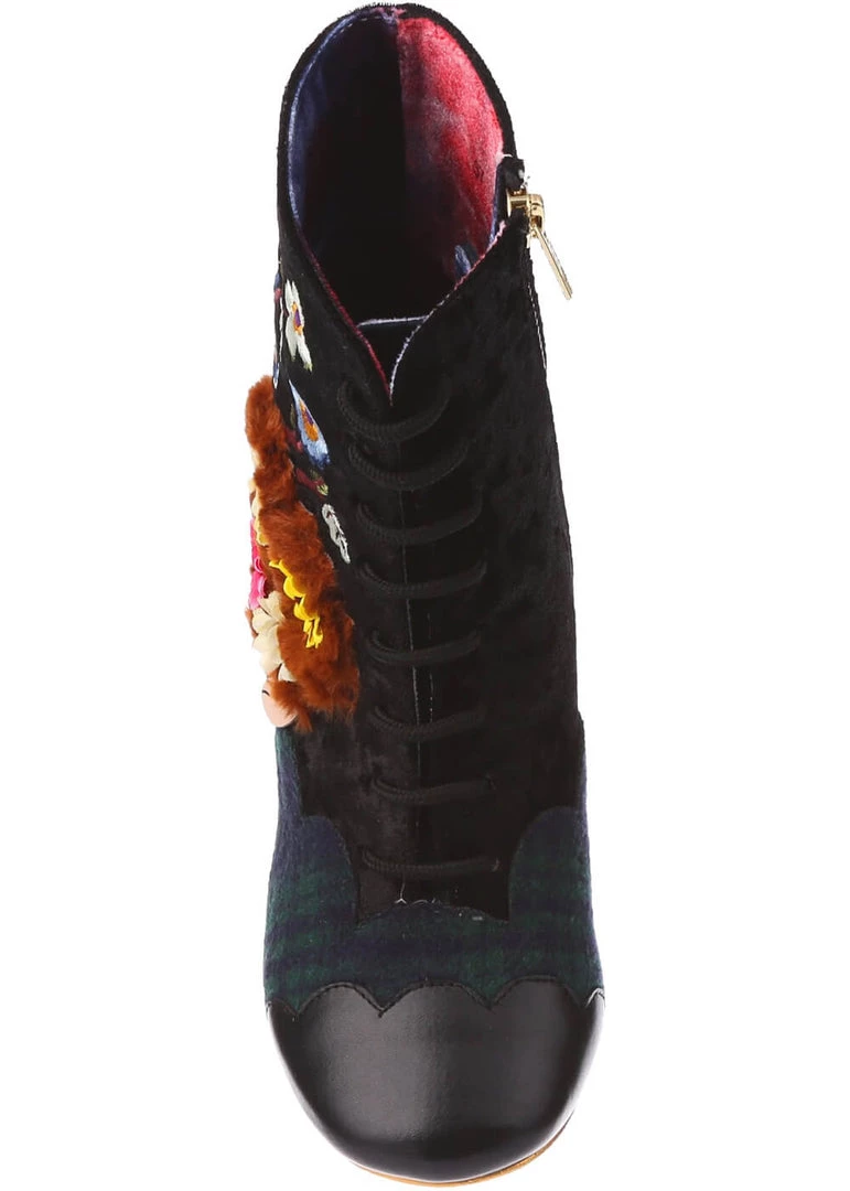 Irregular Choice Hedge Hugs 60's Boots Black