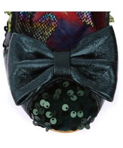 Irregular Choice Trellis Rose 50's Pumps Green New In