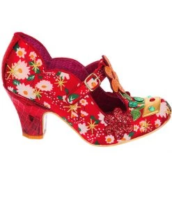 Irregular Choice Happy Houseplant Pumps Red