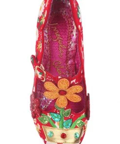 Irregular Choice Happy Houseplant Pumps Red