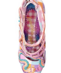 Irregular Choice Snakes N Adders 80's Pumps Pink