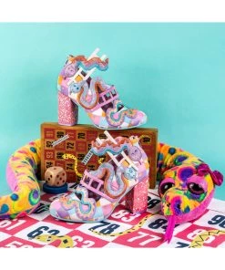 Irregular Choice Snakes N Adders 80's Pumps Pink
