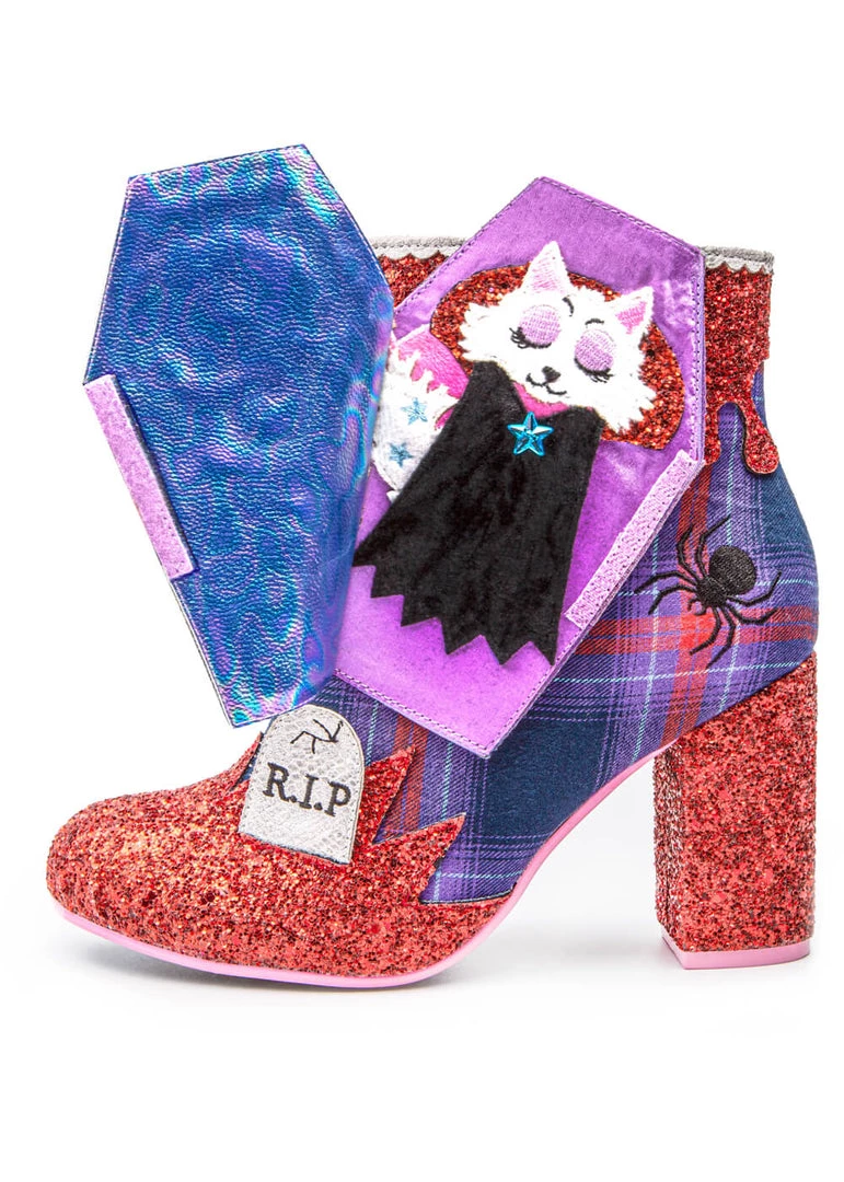 Irregular Choice Halloween Night Terror Cat Boots New In