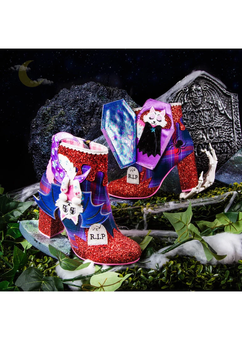 Irregular Choice Halloween Night Terror Cat Boots New In