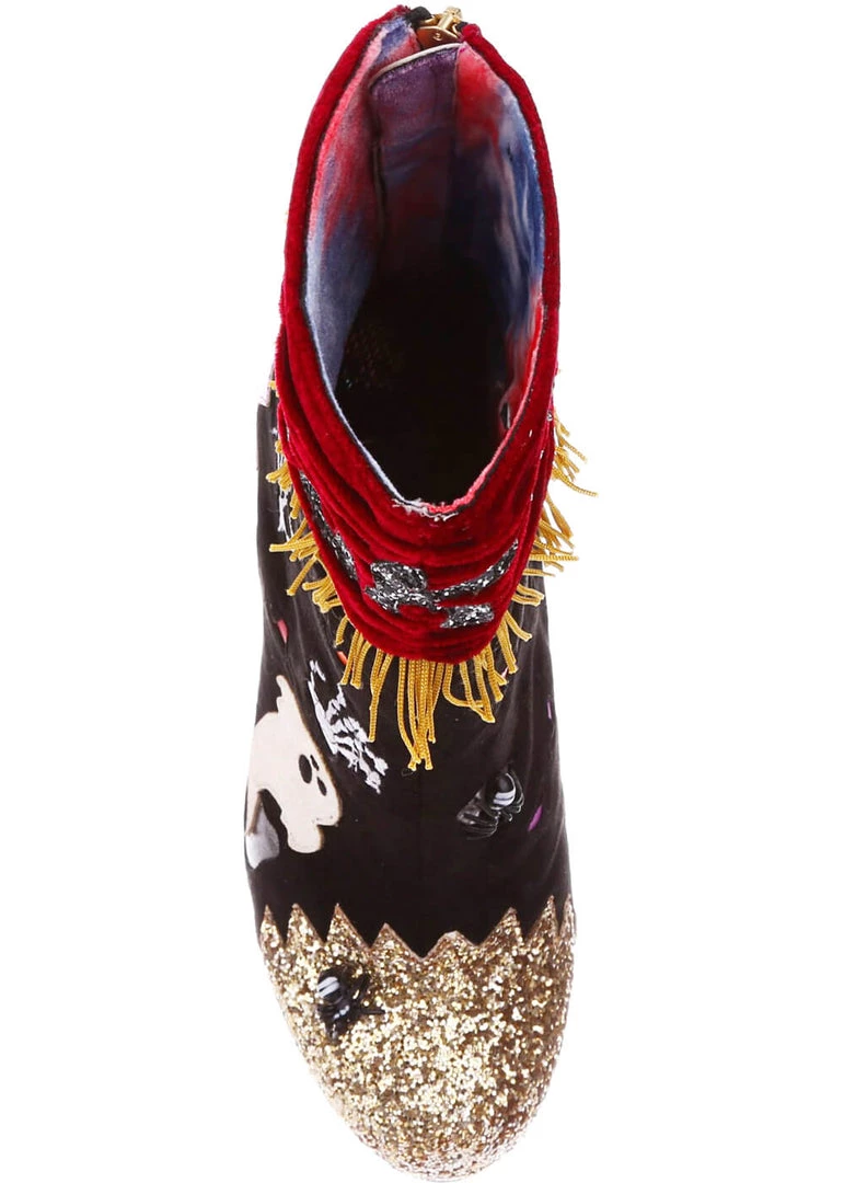 New In Irregular Choice Halloween Who's There? Boots Black