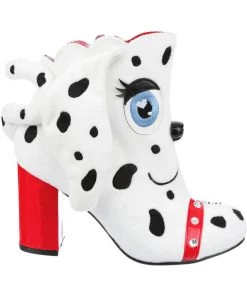 Irregular Choice Pooch Perfect Dog 60's Boots White New In
