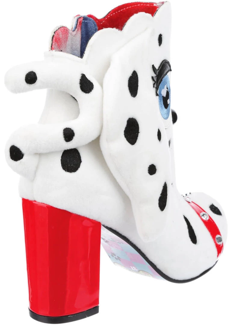 Irregular Choice Pooch Perfect Dog 60's Boots White New In