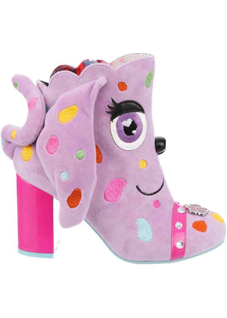 Irregular Choice Pooch Perfect Dog 60's Boots Pink New In