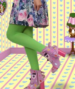 Irregular Choice Pooch Perfect Dog 60's Boots Pink New In