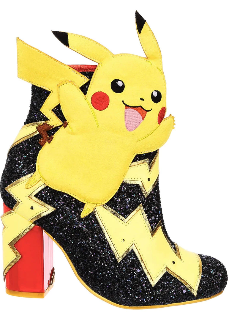 Irregular Choice Pokémon Shock Walk Pikachu Boots Yellow New In